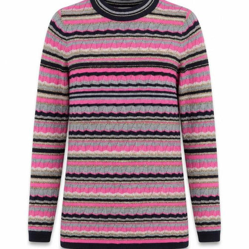 ASOS Women’s Multicoloured Stripe Long Sleeve Crew Neck Knit Jumper Size 8