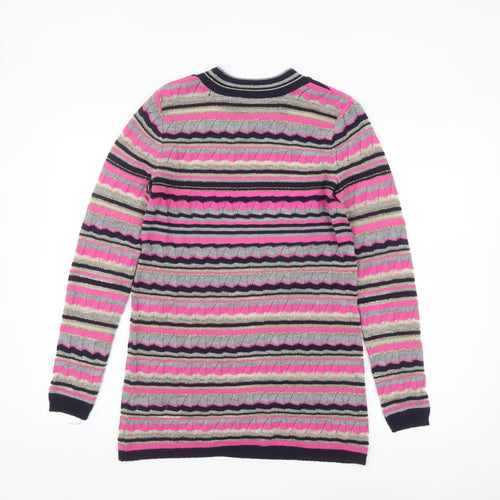 ASOS Women’s Multicoloured Stripe Long Sleeve Crew Neck Knit Jumper Size 8