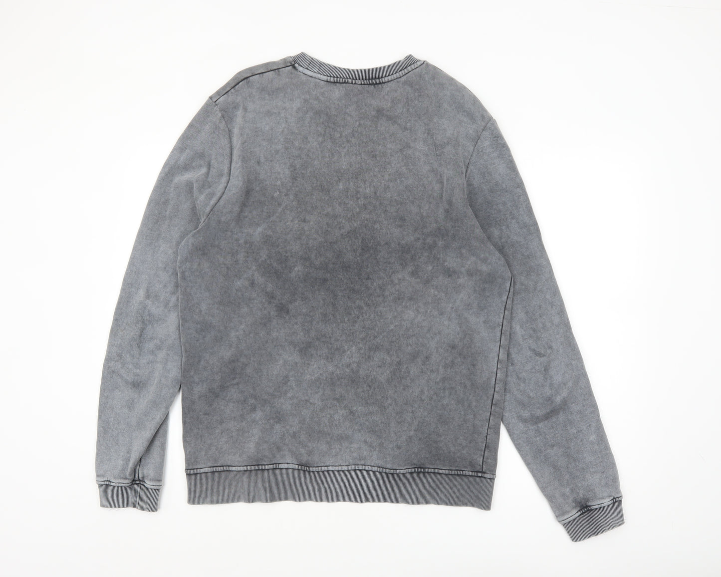 ASOS DESIGN Men's Grey Illinois USA Logo Crew Neck Sweatshirt M