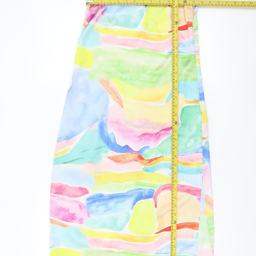 ASOS DESIGN Women's Multicoloured Size 4 Long Slip Dress