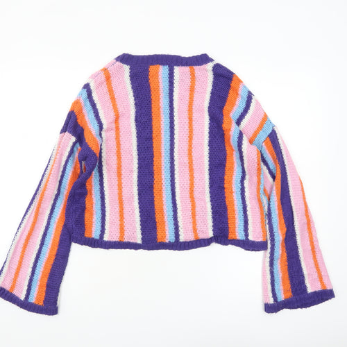 ASOS Women’s Multicoloured Striped Knit Jumper UK 10 Acrylic