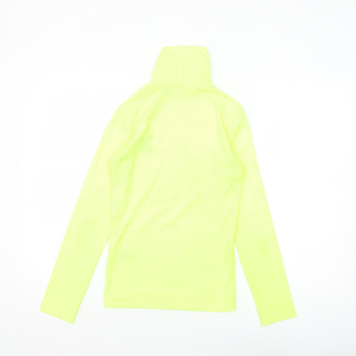 Collusion Womens Yellow Roll Neck Long Sleeve Slim Fit Top Size 8
