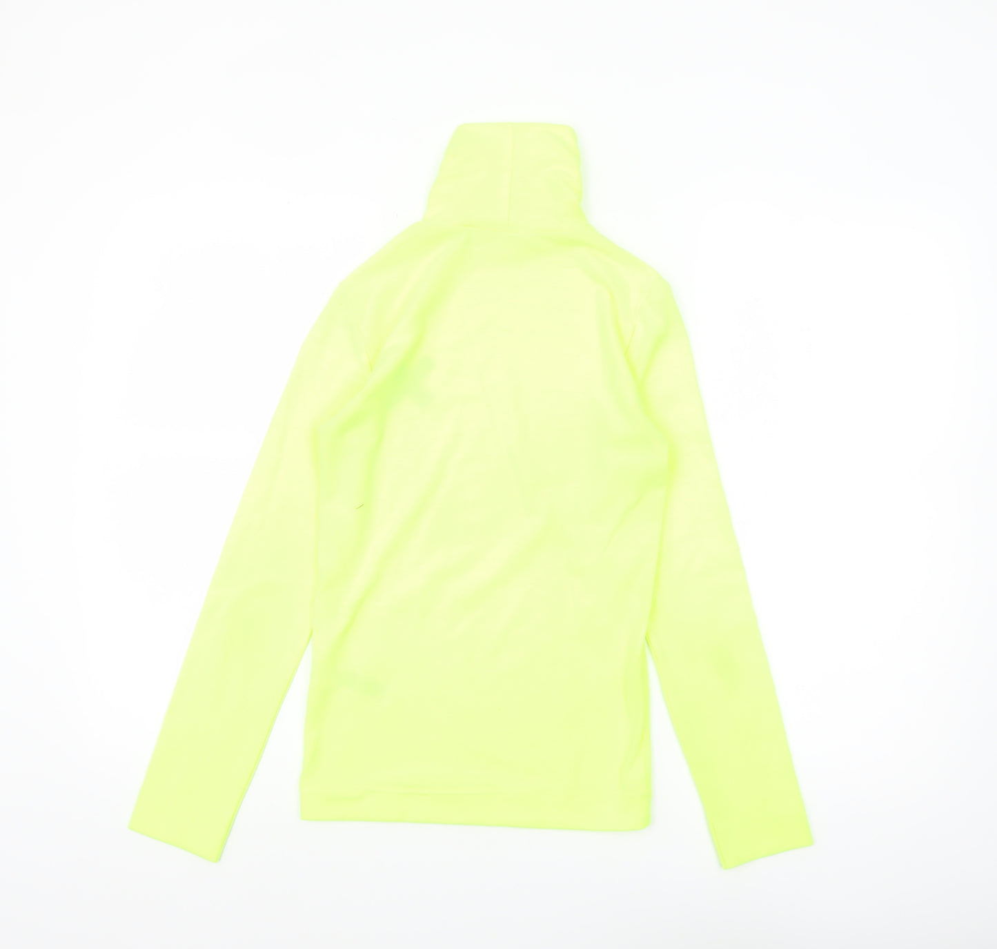 Collusion Womens Yellow Roll Neck Long Sleeve Slim Fit Top Size 8