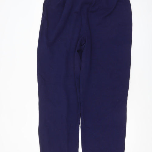 Decathlon Men's Blue 2XL Fleece Sweatpants with Elastic Waist