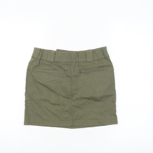 Fashion Nova Womens Green Cargo Short Skirt M Utility Style