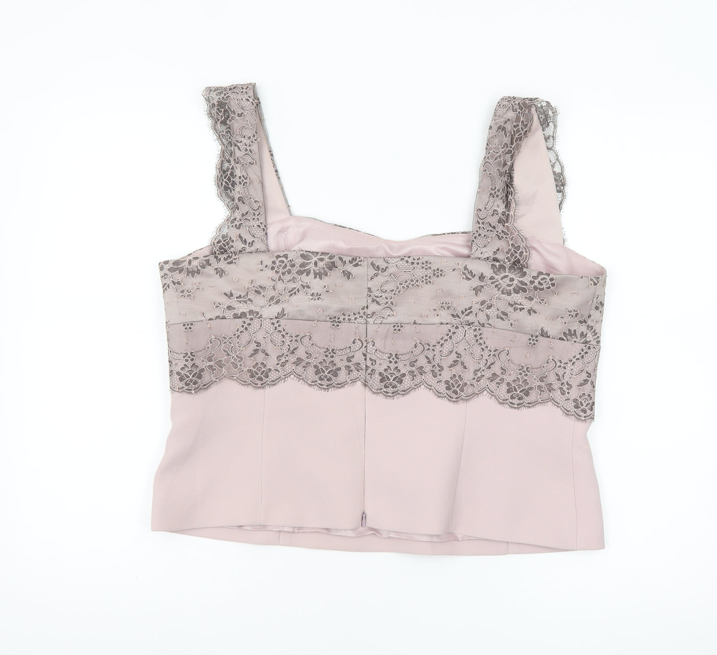 Presen De Luxe Women's Beige Lace Camisole Formal Top UK 18