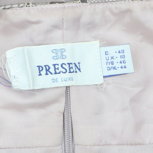 Presen De Luxe Women's Beige Lace Camisole Formal Top UK 18