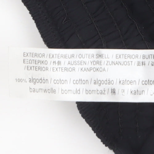 Bershka Women's Black 100% Cotton Strapless Camisole Top Size 12