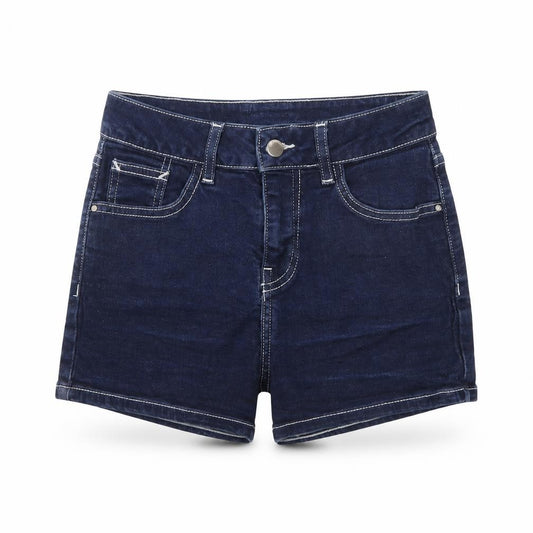 River Island Women Blue Denim High Rise Hot Pants Size 8