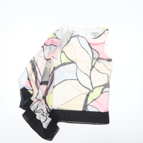 Coast Womens Multicoloured Asymmetrical Chiffon Blouse Size 6