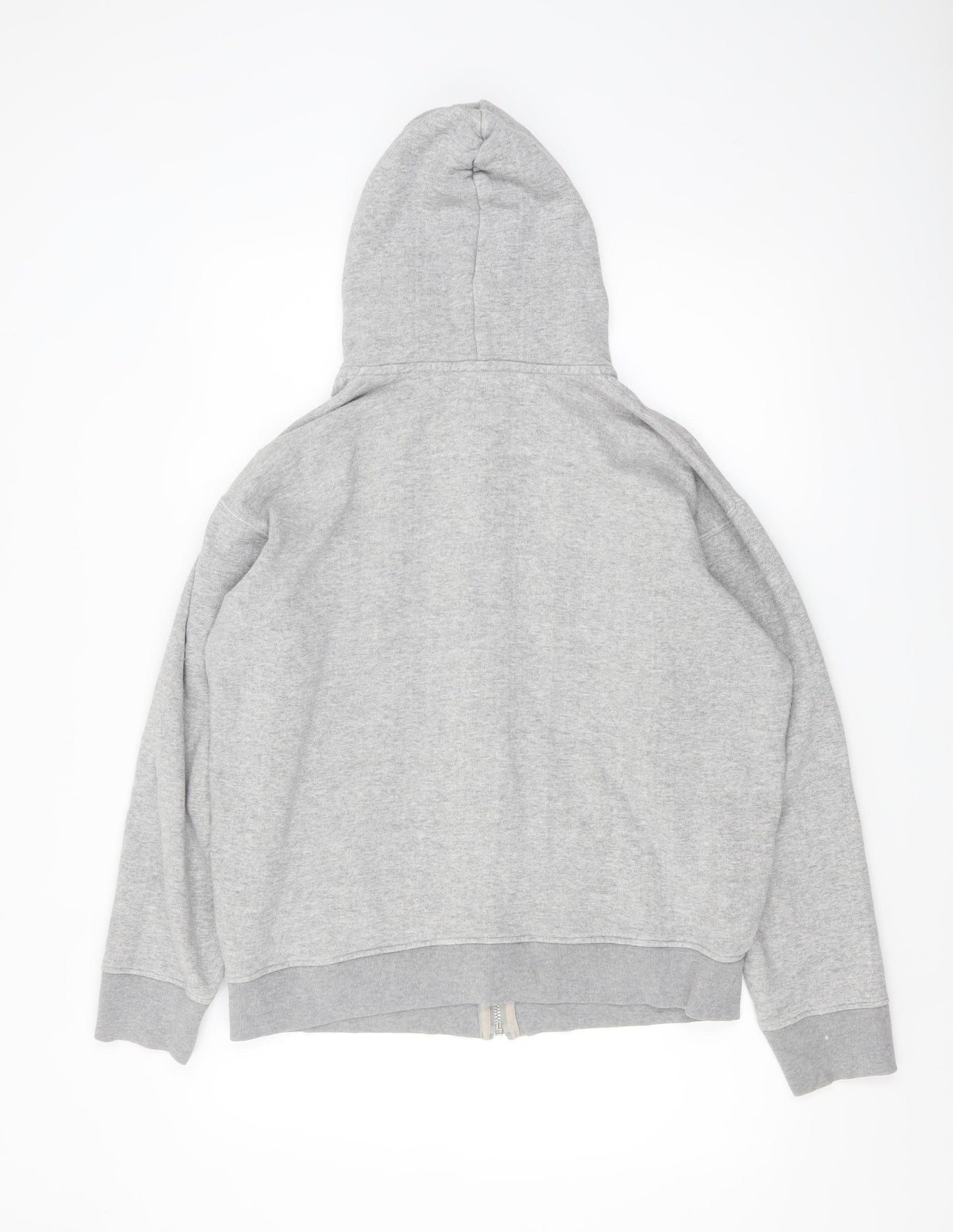 Head Porter Plus Mens Grey Full Zip Hoodie L Fleece Cotton Blend