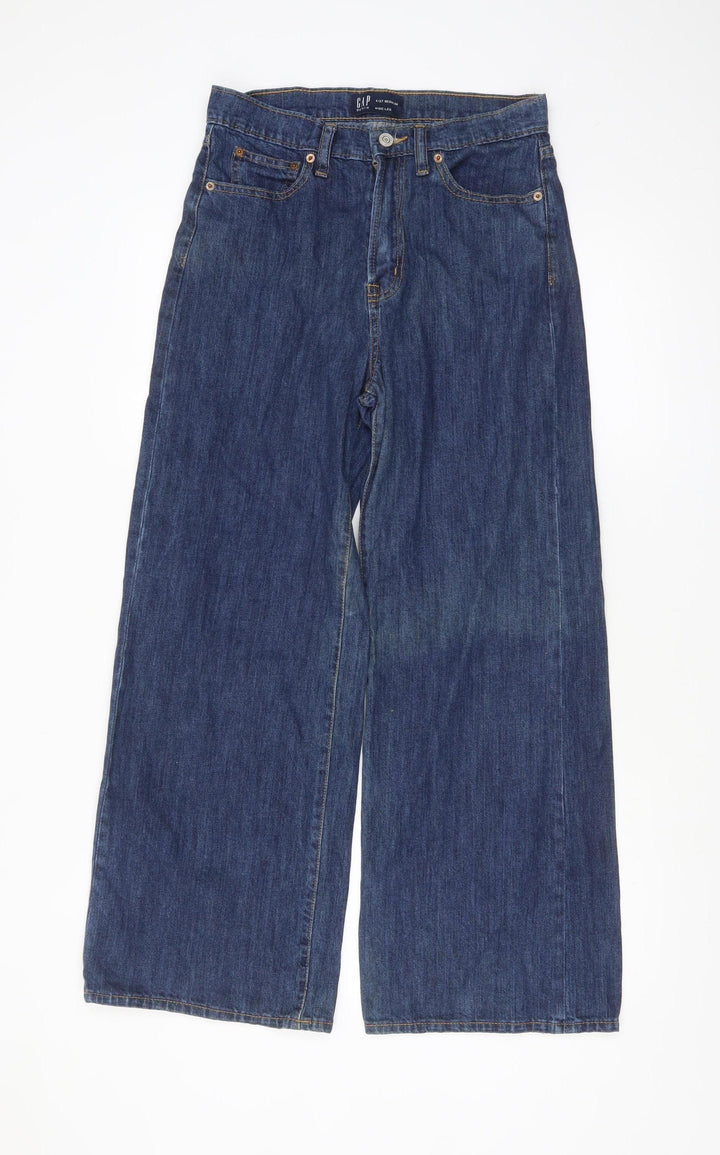 GAP Women’s Blue Wide-Leg Regular Fit Jeans Size 4