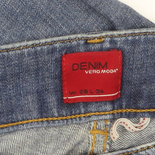 Vero Moda Women’s Blue Distressed Skinny Jeans W28 L34
