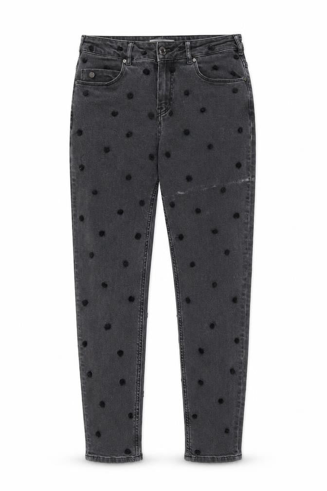 Maison Scotch Women's Grey Polka Dot Skinny Jeans Size 26