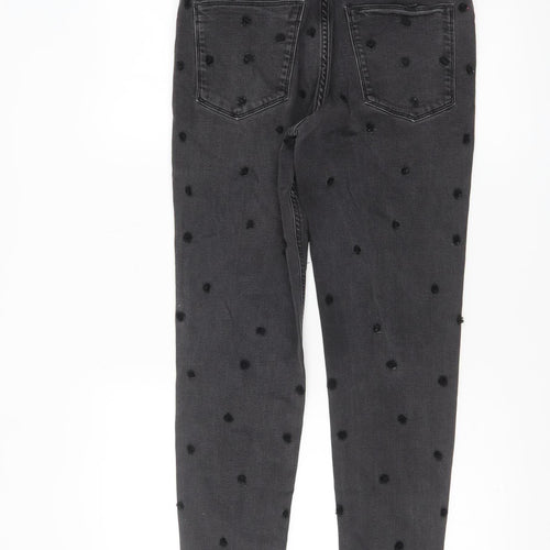 Maison Scotch Women's Grey Polka Dot Skinny Jeans Size 26