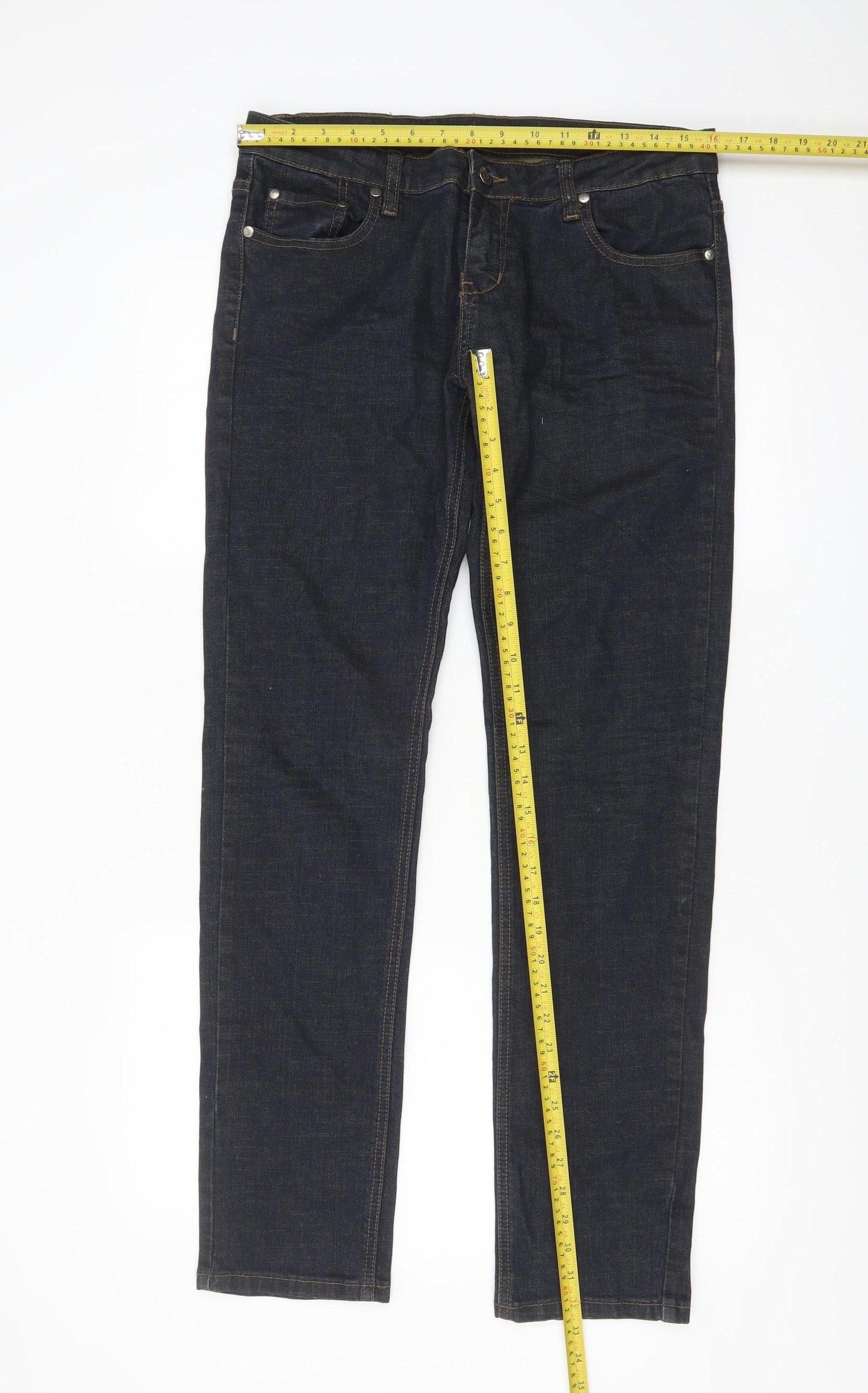 Armani Jeans Men's Blue Straight Denim Jeans Size 26 Regular Fit