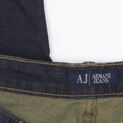 Armani Jeans Men's Blue Straight Denim Jeans Size 26 Regular Fit