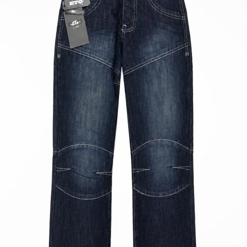 ETO Womens Blue Straight Leg Mid Rise Denim Jeans Size 26