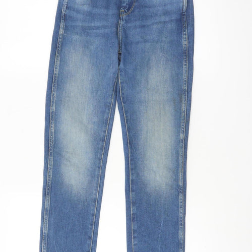 Pepe Jeans Women’s Blue High Waist Slim Cropped Denim Jeans W9