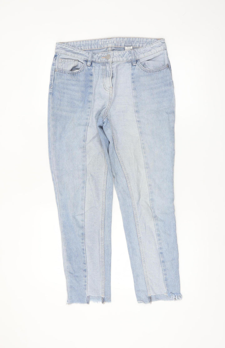Next Women’s Blue Relaxed Ankle Jeans Size 8 Tall
