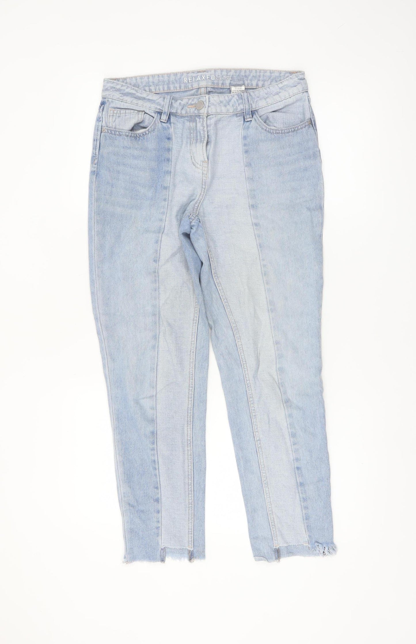 Next Women’s Blue Relaxed Ankle Jeans Size 8 Tall