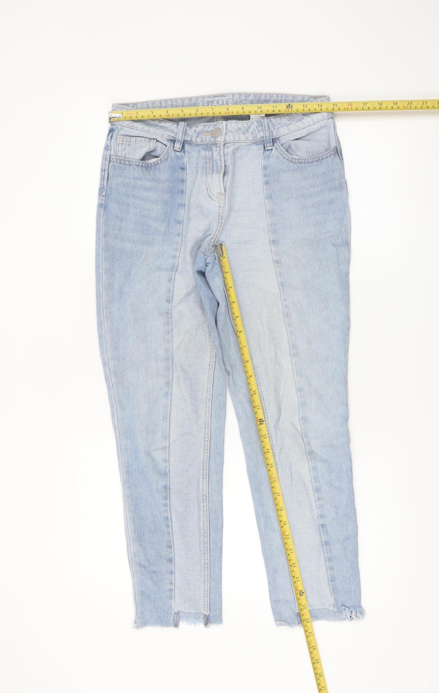 Next Women’s Blue Relaxed Ankle Jeans Size 8 Tall