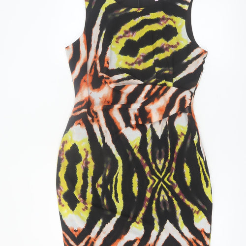 Marks and Spencer Women Multicoloured Size 12 Sleeveless Bodycon Dress