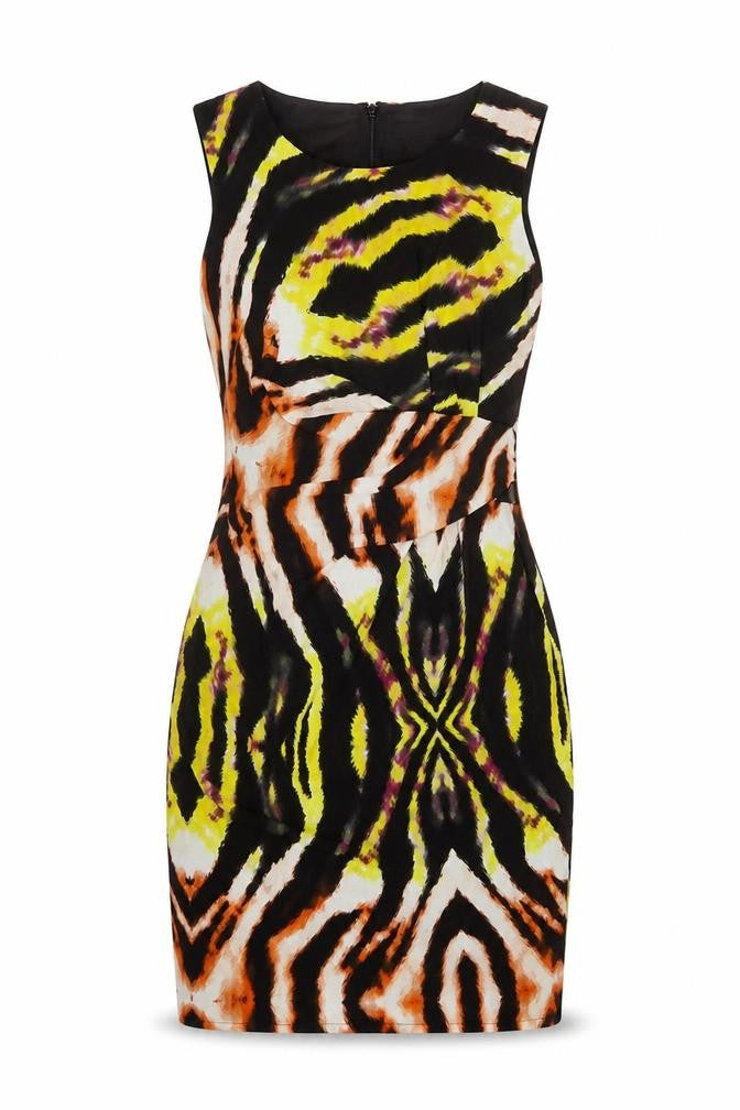 Marks and Spencer Women Multicoloured Size 12 Sleeveless Bodycon Dress