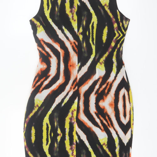 Marks and Spencer Women Multicoloured Size 12 Sleeveless Bodycon Dress