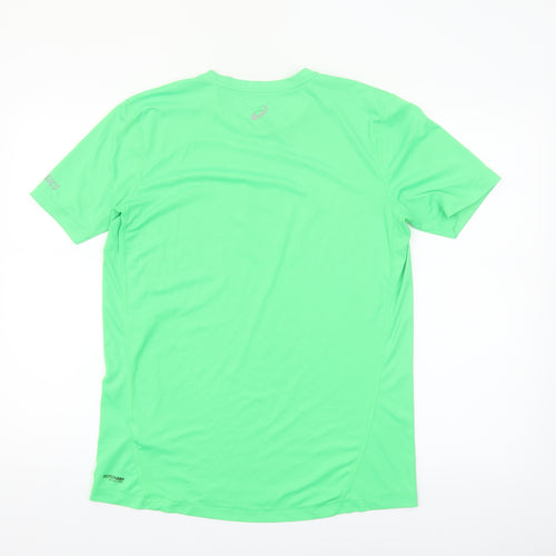 ASICS Men's Green Short Sleeve Running T-Shirt Size M