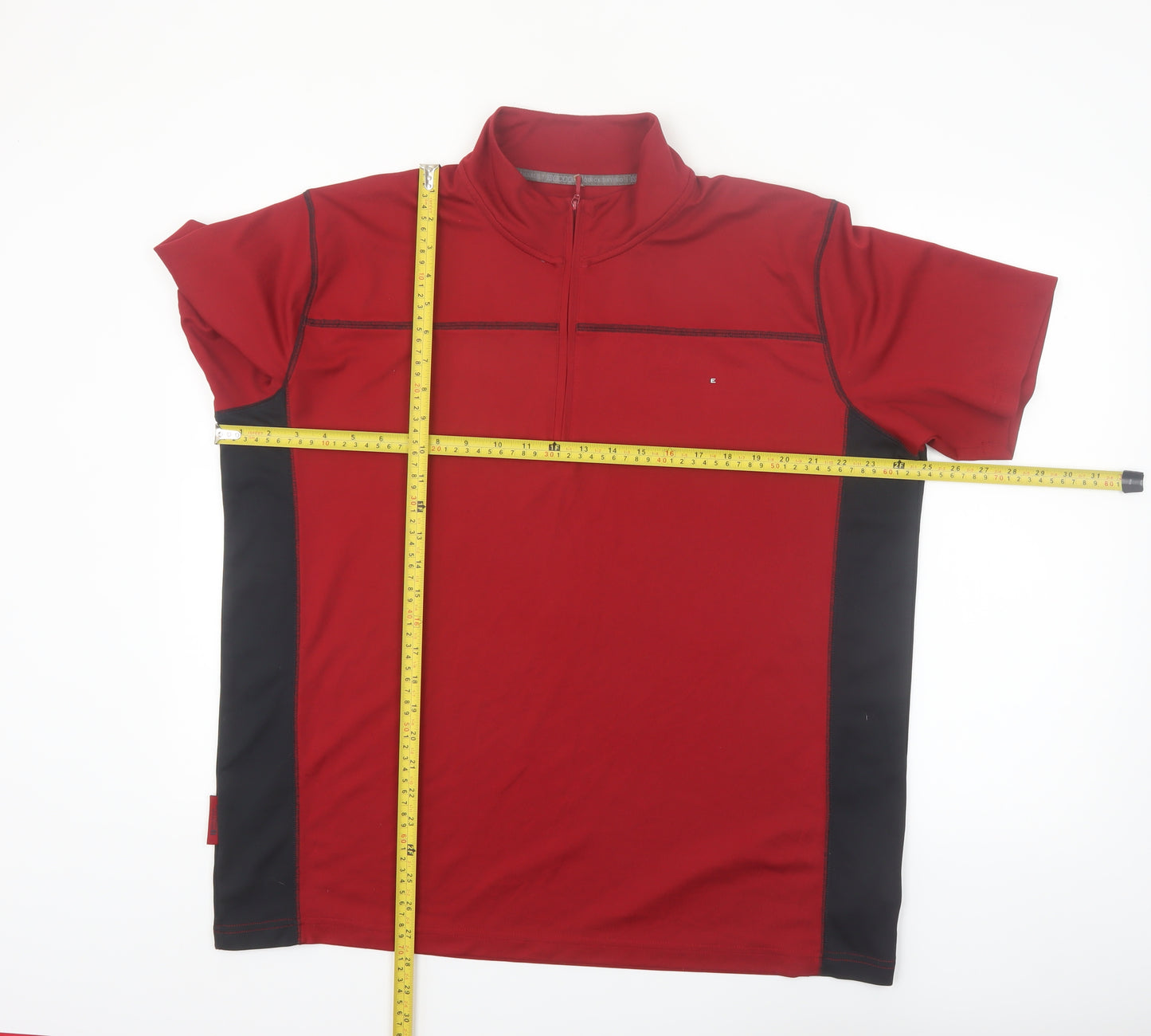 Mountain Warehouse Men’s Red XL Quick Dry 1/4 Zip Active T-Shirt