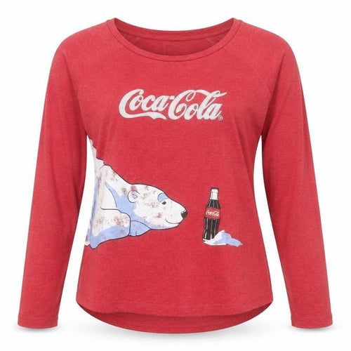 Next Womens Red Coca-Cola Polar Bear Long Sleeve T-Shirt Size 10