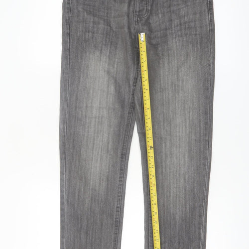Denim Co. Men’s Grey Slim Fit Jeans W28 L30 Denim Stretch