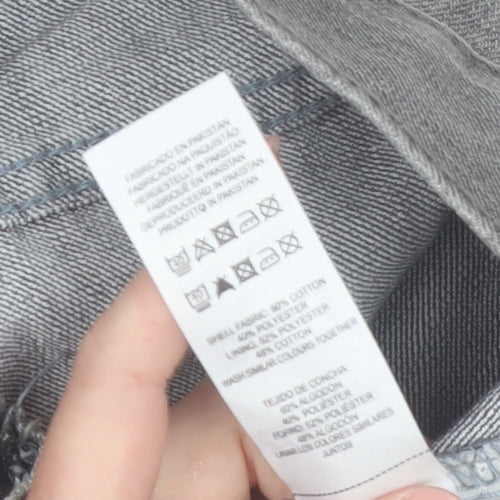 Denim Co. Men’s Grey Slim Fit Jeans W28 L30 Denim Stretch