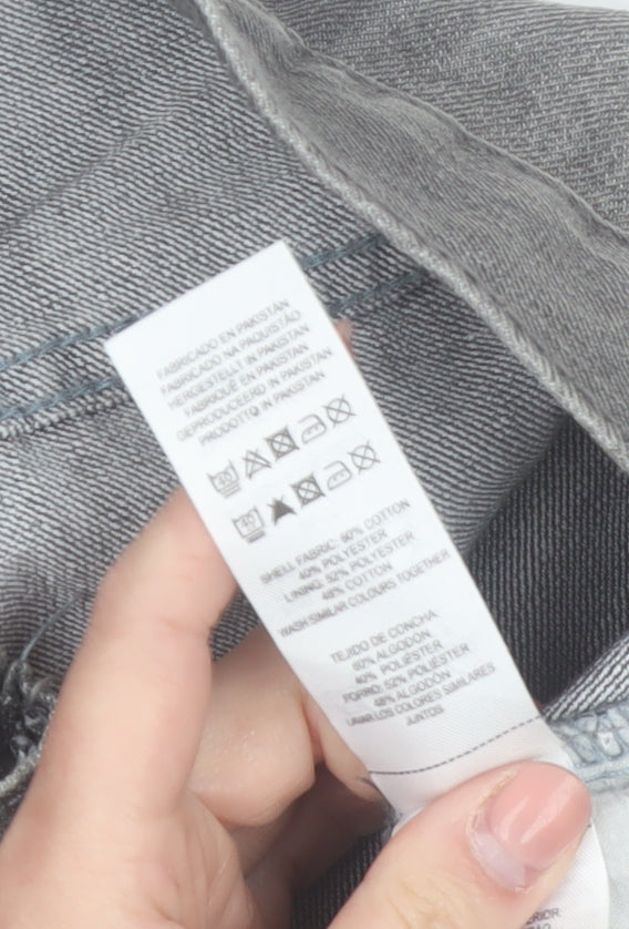 Denim Co. Men’s Grey Slim Fit Jeans W28 L30 Denim Stretch