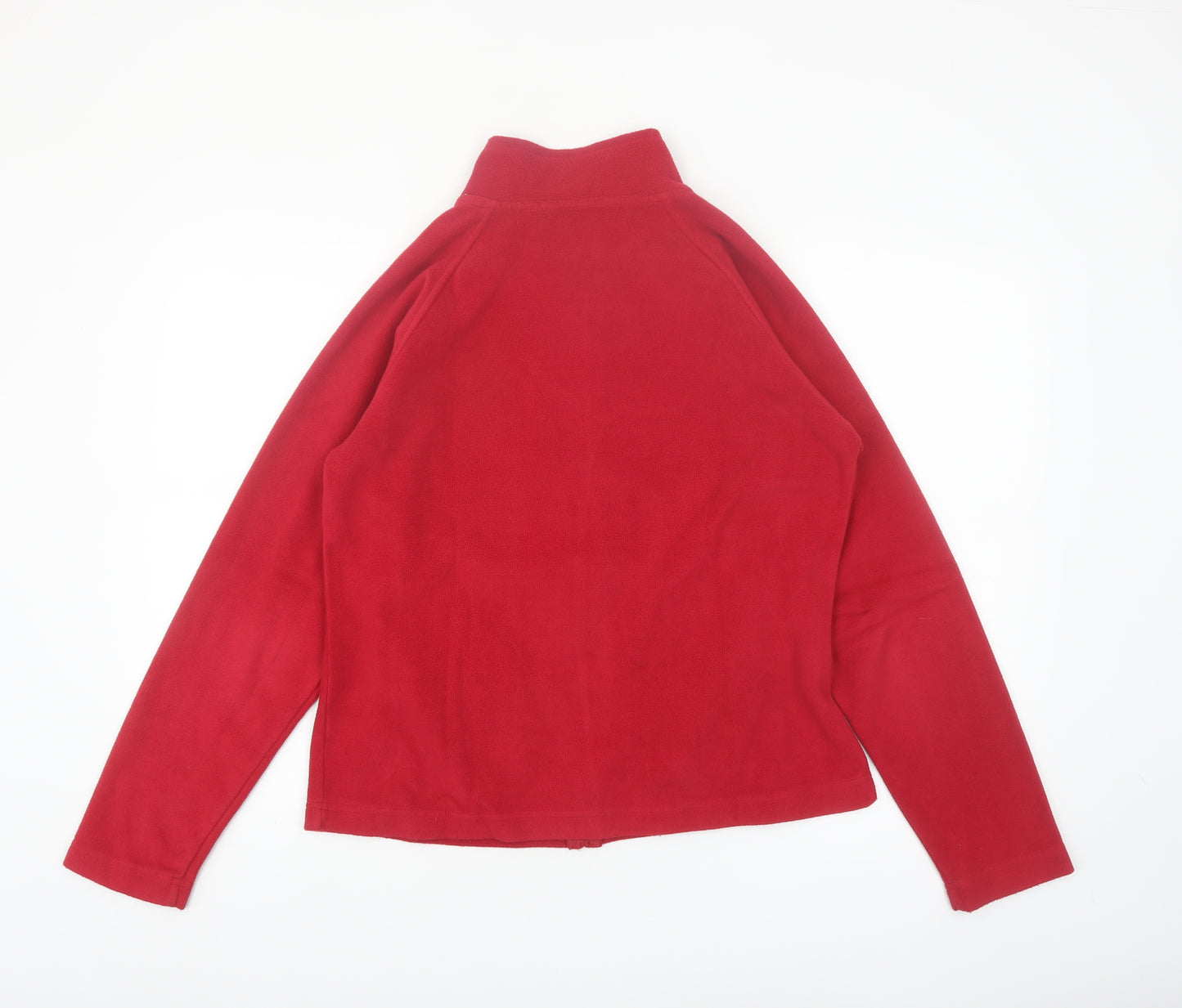 Dunnes Women's Red Fleece Full Zip Jacket Size 16