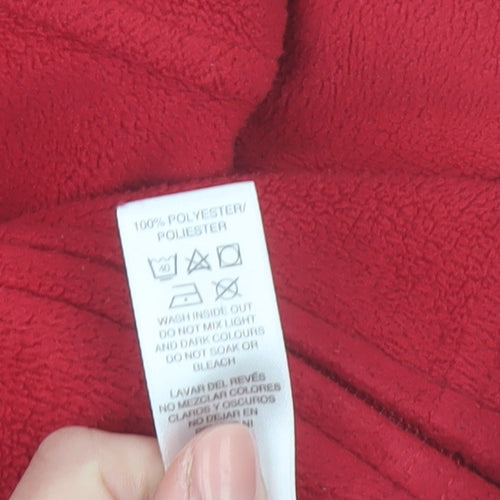 Dunnes Women's Red Fleece Full Zip Jacket Size 16