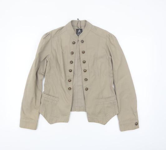 Atmosphere Women Beige Military Style Cotton Jacket Size 6