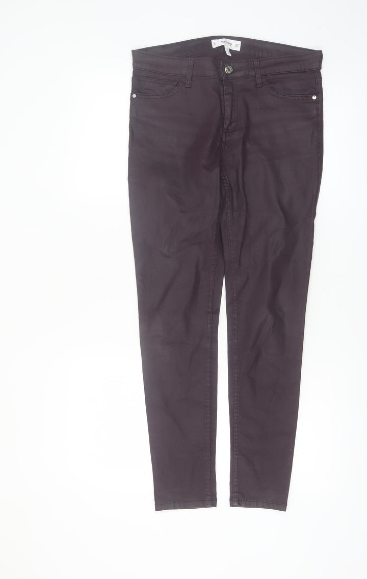 Mango Women Brown Cotton Stretch Skinny Jegging Size 10