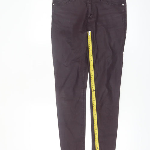 Mango Women Brown Cotton Stretch Skinny Jegging Size 10