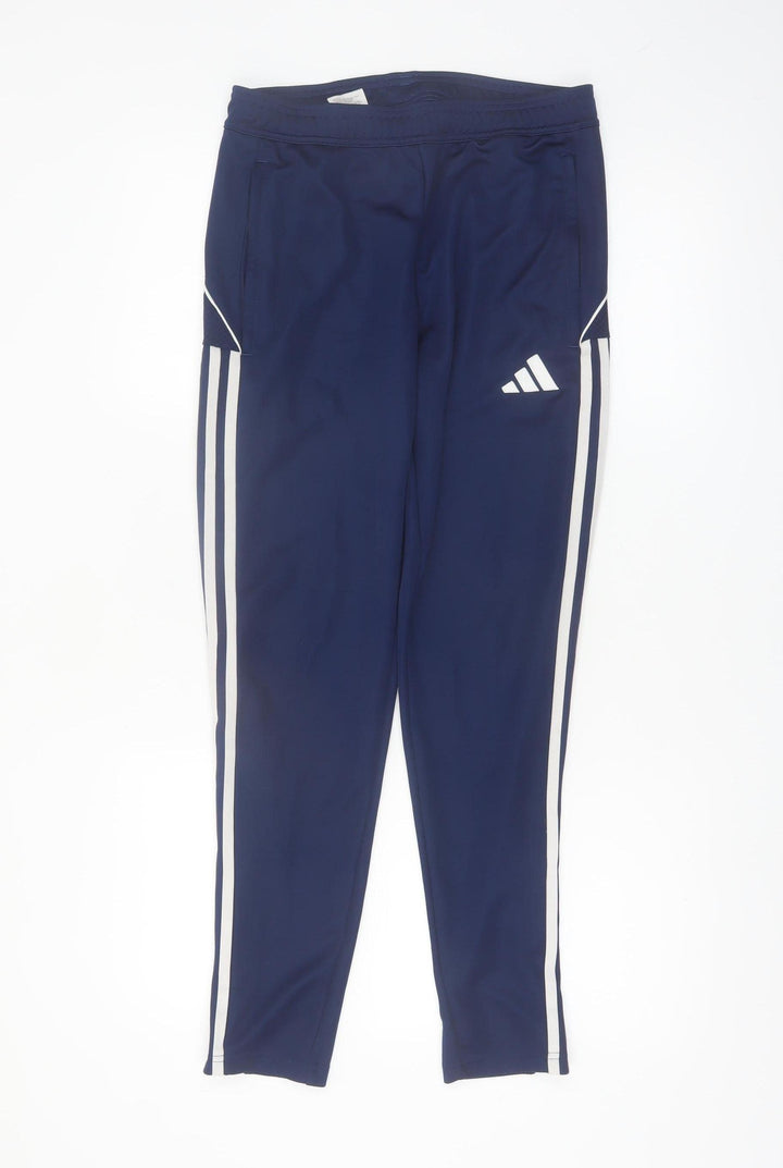 Adidas Men's Blue Slim Fit Jogger Trousers Size S