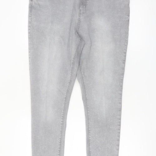 Denim Co. Women's Grey Skinny Stretch Jeans Size 18