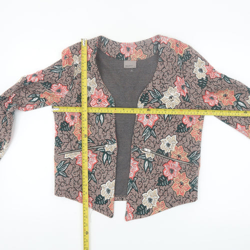 Vero Moda Womens Brown Floral Blazer Jacket Size M Regular Fit