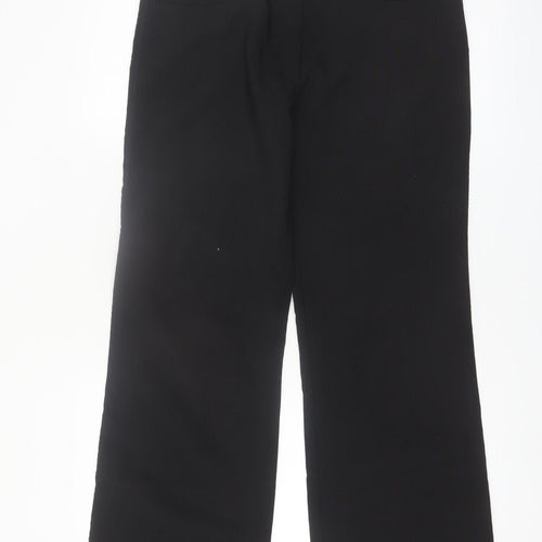 Ambiance Women's Black Stretch Straight Trousers Size L