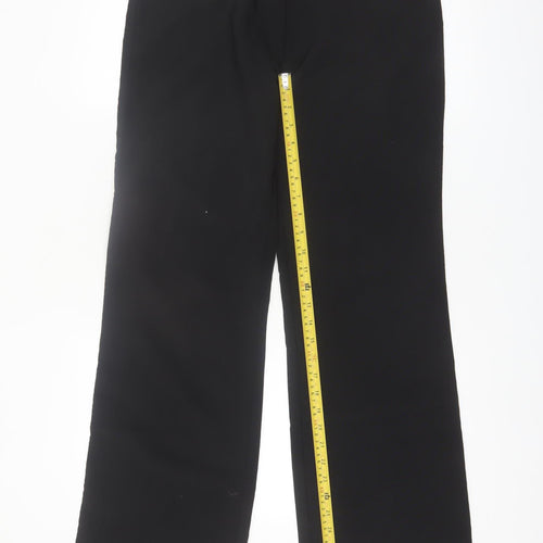 Ambiance Women's Black Stretch Straight Trousers Size L