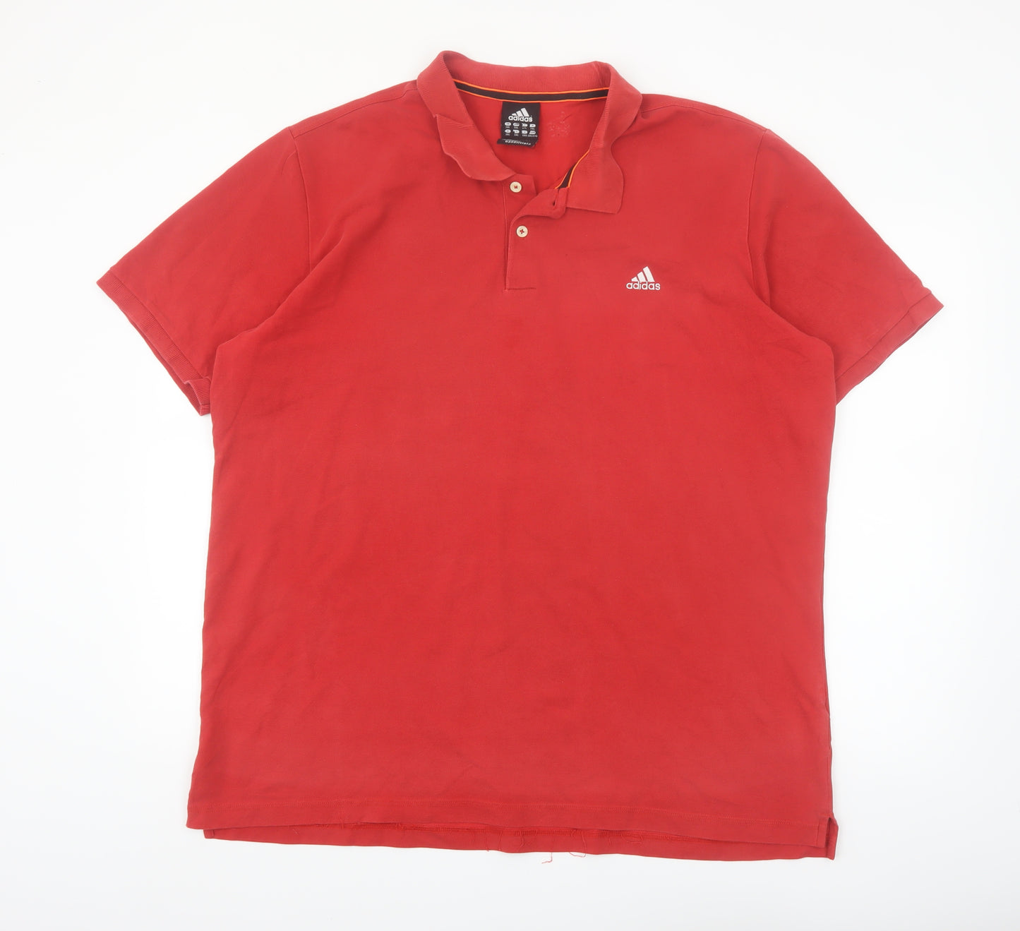 Adidas Men's Red 2XL Performance Essentials Polo Shirt