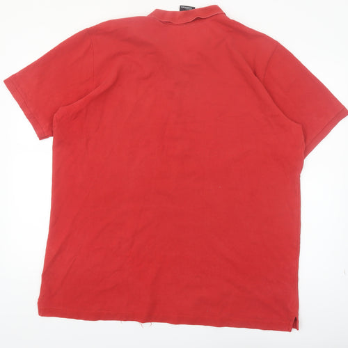 Adidas Men's Red 2XL Performance Essentials Polo Shirt