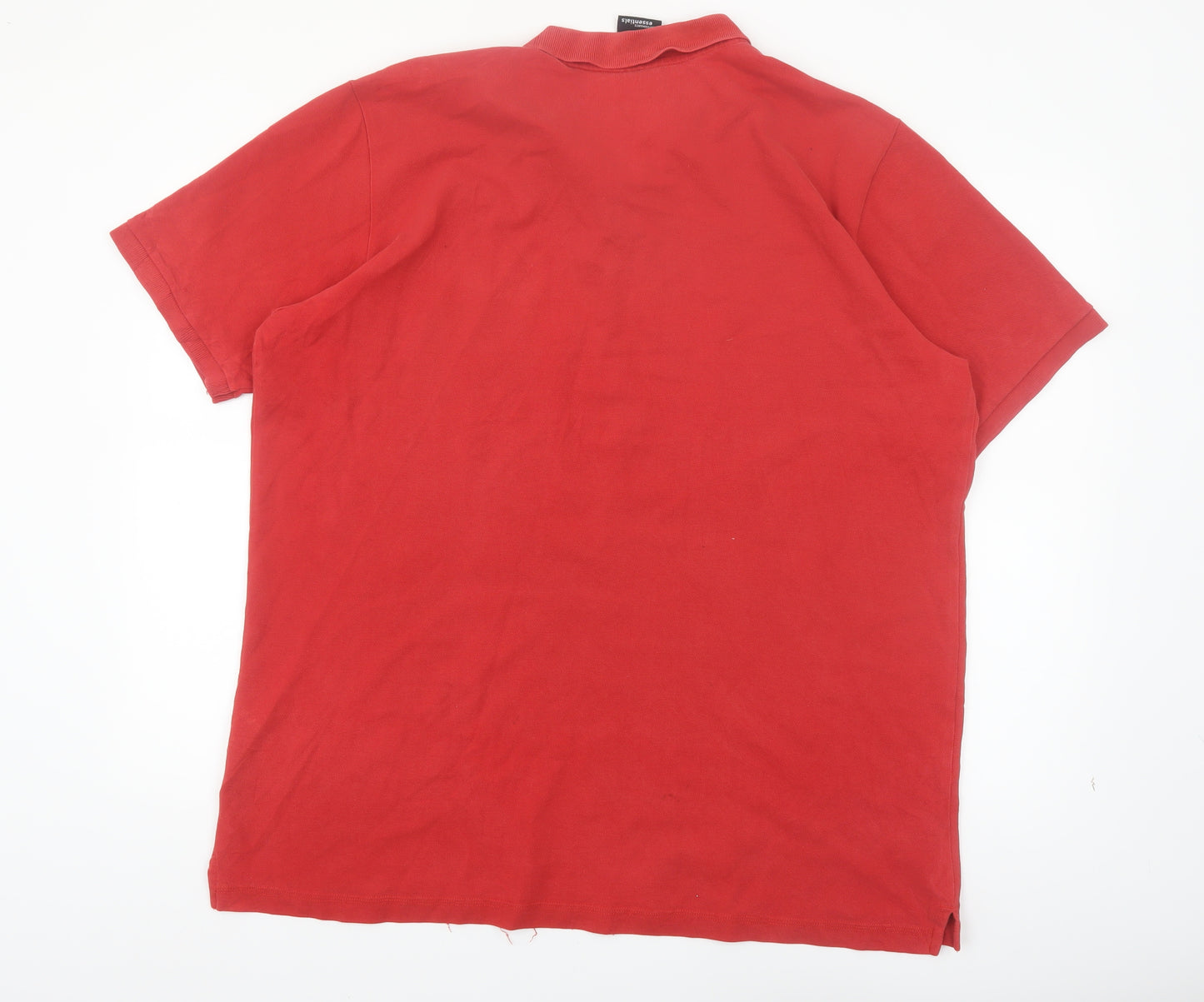 Adidas Men's Red 2XL Performance Essentials Polo Shirt