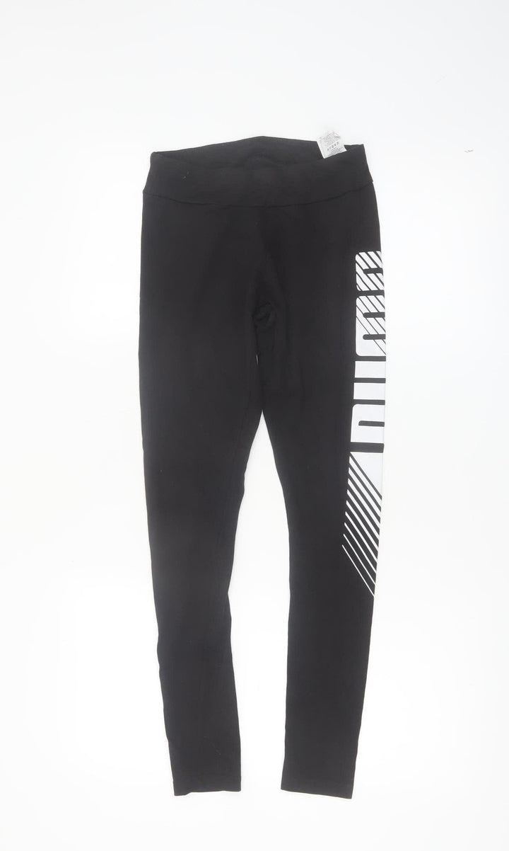 Puma Womens Black XS Leggings Stretch Sports Gymwear