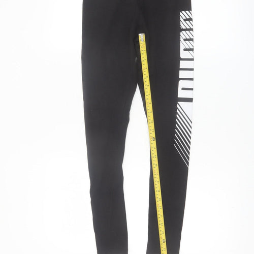 Puma Womens Black XS Leggings Stretch Sports Gymwear